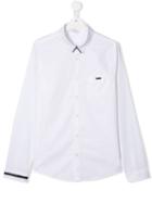 Boss Kids Teen Contrast Detail Shirt - White