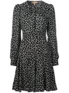 Michael Kors Collection Bow Print Dress - Black