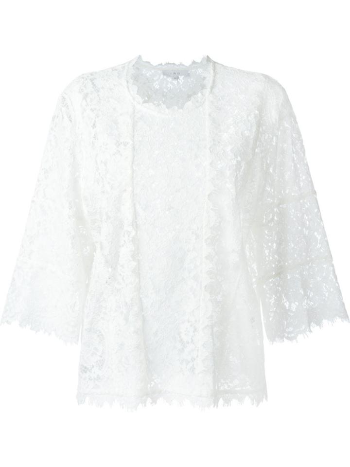 Iro Yacinthe Lace Blouse, Women's, Size: 34, Nude/neutrals, Rayon/nylon/cotton