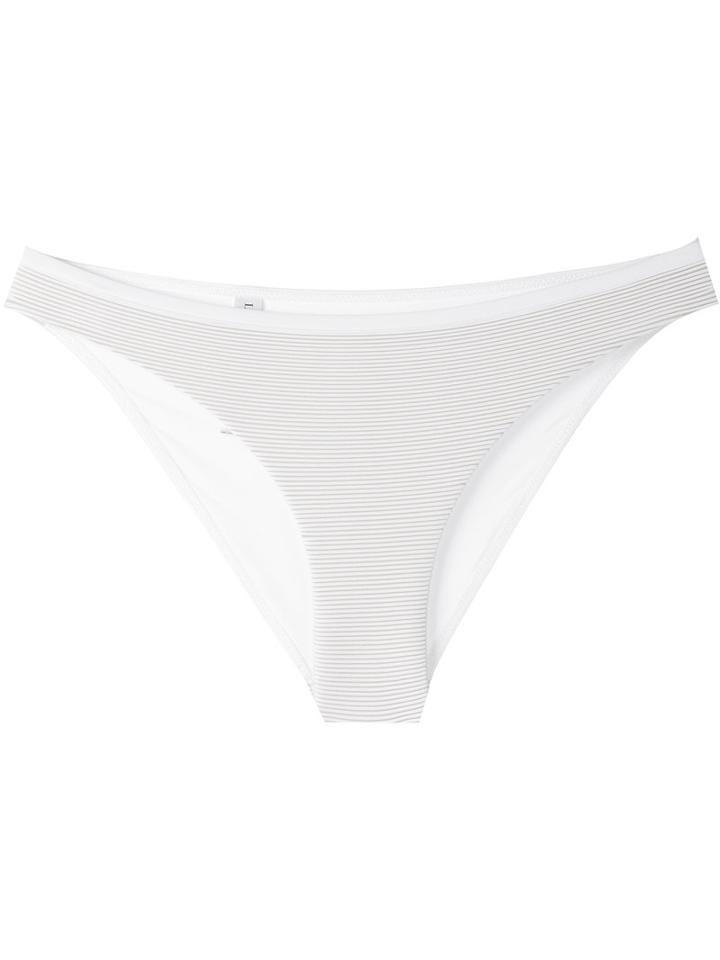 La Perla Super Stripes Classic Bikini Bottom, Women's, Size: 4, White, Polyamide/spandex/elastane