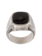 Tobias Wistisen Stone Round Ring - Metallic