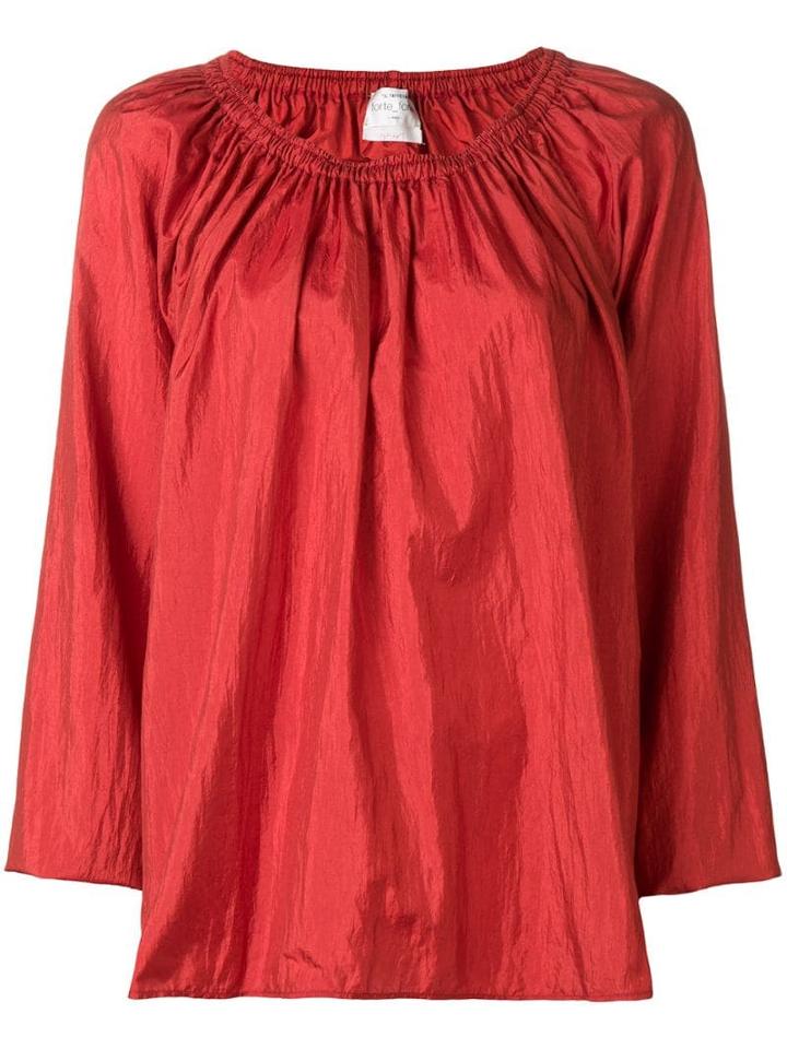 Forte Forte Gathered Balloon Sleeve Blouse - Yellow