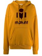 Isabel Marant Étoile Logo Print Oversized Hoodie - Yellow