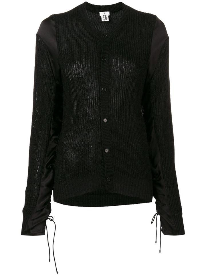Comme Des Garçons Noir Kei Ninomiya Buttoned Cardigan - Black