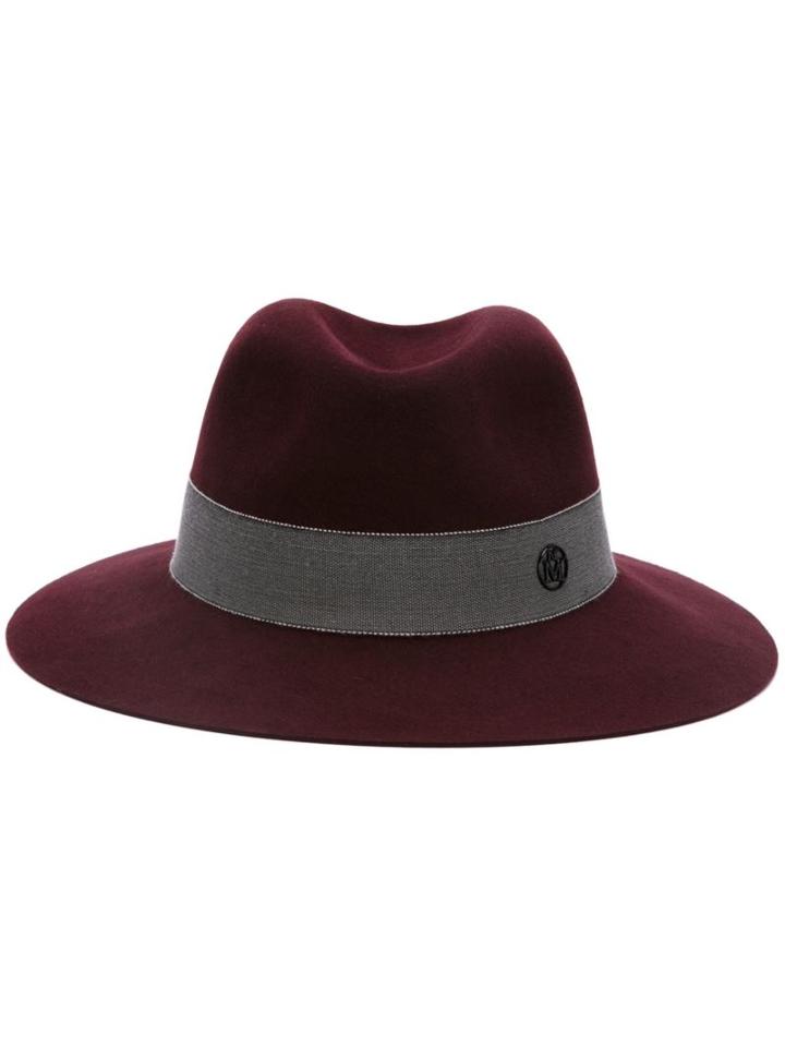 Maison Michel 'henrietta' Fedora, Women's, Size: Small, Pink/purple, Rabbit Fur Felt