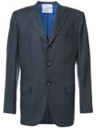 Kiton - Checked Blazer - Men - Cashmere - 54, Grey, Cashmere