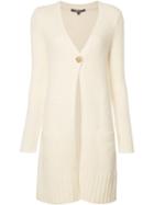 Derek Lam One Button Cardigan, Women's, Size: Large, Nude/neutrals, Silk/cashmere