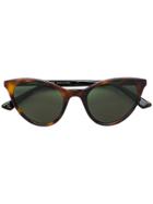 Mcq By Alexander Mcqueen Eyewear Cat Eye Sunglasses - Brown