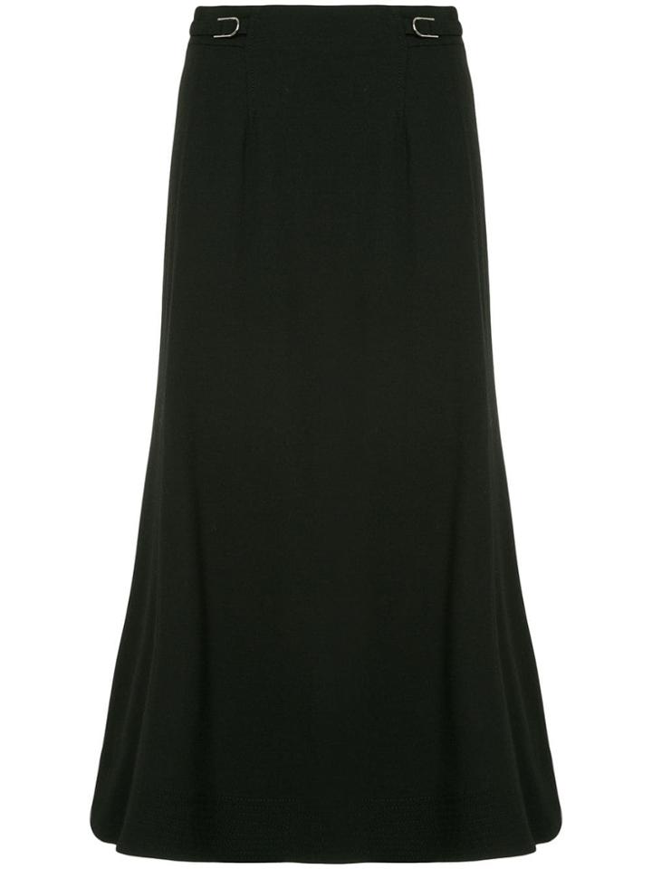 Gabriela Hearst A-line Long Skirt - Black
