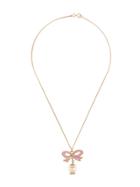 Chanel Vintage Chanel Vintage Bow Pearl Necklace - Pink & Purple