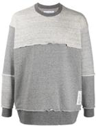 Julien David Two-tone Sweatshirt - Grey