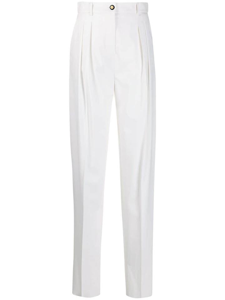 Escada Classic Tailored Trousers - White