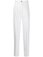 Escada Classic Tailored Trousers - White