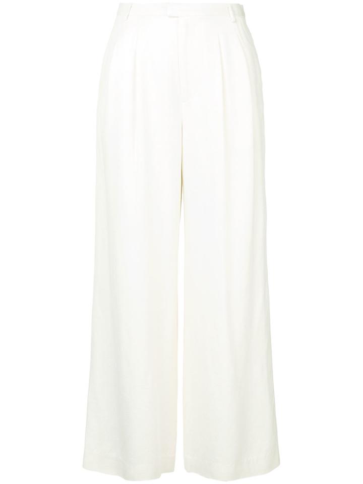 Cityshop Flared Tailored Trousers - White