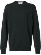 Marni Contrast Top Stitch Sweater - Grey