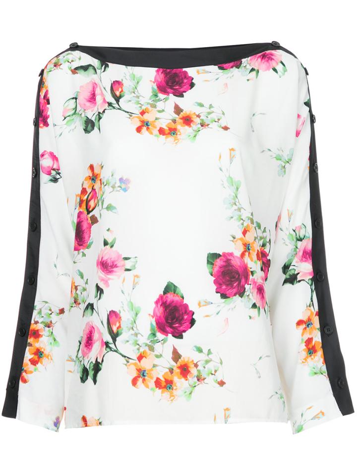 Smythe Floral Shift Blouse - White