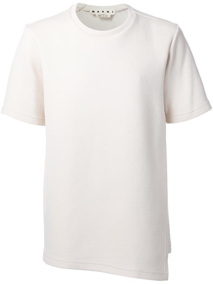Marni Asymmetric Short Sleeved Sweatshirt