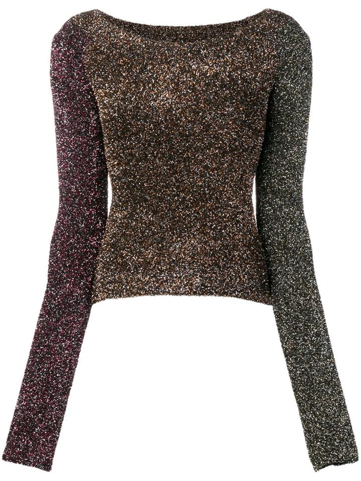 Mcq Alexander Mcqueen Fitted Party Sweater - Black