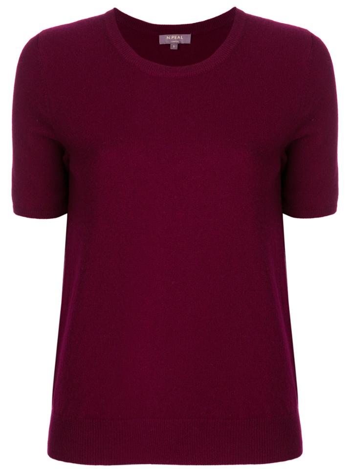 N.peal Round Neck T-shirt - Pink & Purple