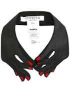 Vivetta Cernia Collar, Women's, Black, Cotton