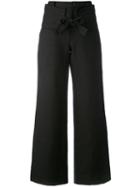 Société Anonyme - 'smoking Palace' Trousers - Women - Linen/flax - 46, Black, Linen/flax