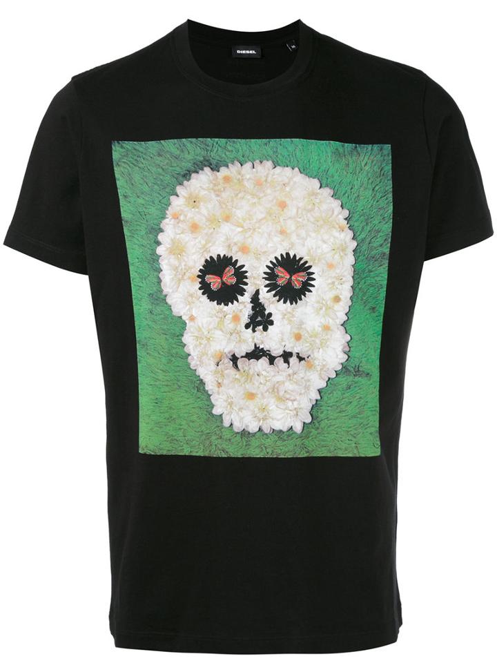 Diesel - Joe T-shirt - Men - Cotton - Xl, Black, Cotton