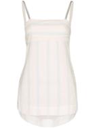 3x1 Madox Stripe Cami Top - White