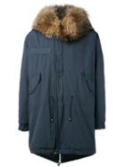 Long Parka - Men - Cotton/lamb Skin/polyester/raccoon Dog - S, Blue, Cotton/lamb Skin/polyester/raccoon Dog, Mr & Mrs Italy