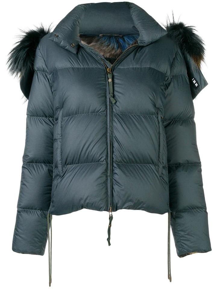 Mr & Mrs Italy Tassel Detailed Puffer Jacket - Green