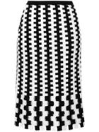 Dvf Diane Von Furstenberg Knitted Monochrome Skirt - Black