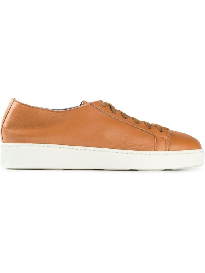 Santoni Round Toe Sneakers