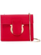 Salvatore Ferragamo Thalia Shoulder Bag, Women's, Red, Polyester
