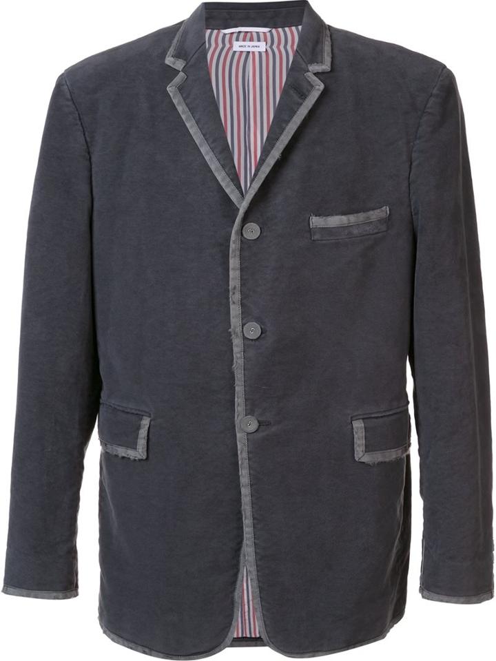 Thom Browne Velvet Contrast Trim Blazer