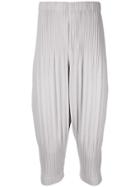 Homme Plissé Issey Miyake Basic Pleated Trousers - Grey