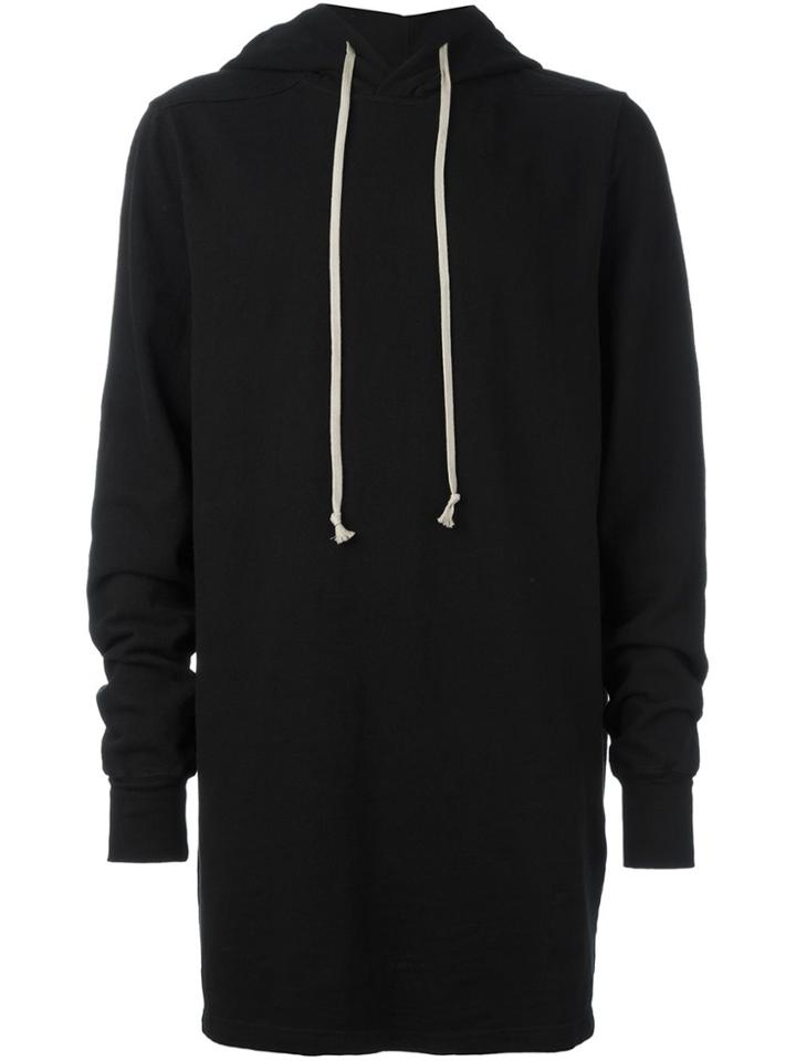 Rick Owens Drkshdw Mid-length Hoodie - Black