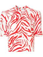 Msgm Zebra Print T-shirt - Red