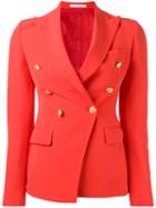 Tagliatore Double-breasted Blazer, Women's, Size: 42, Red, Polyester/spandex/elastane/cupro