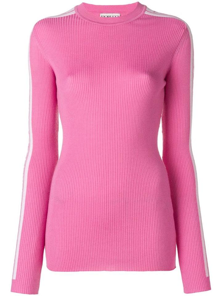 Fiorucci Logo Stripe Jumper - Pink