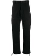 Marcelo Burlon County Of Milan Logo Cross Zipped Trousers - Black