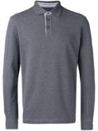 Hackett Longsleeved Polo Shirt - Grey