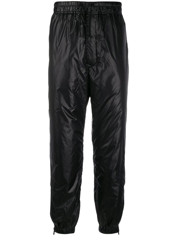 Emporio Armani Plastic-effect Track Pants - Black