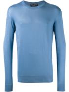 Dolce & Gabbana - Crew Neck Sweater - Men - Silk - 50, Blue, Silk