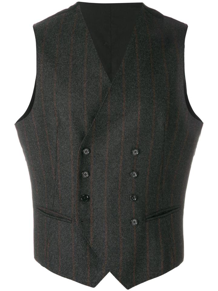 Tagliatore Double-breasted Waistcoat - Grey