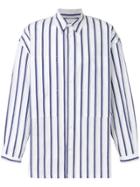 E. Tautz Striped Lineman Shirt - Blue