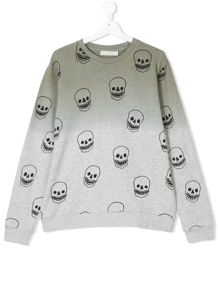 Stella Mccartney Kids Skulls Print Sweatshirt - Grey