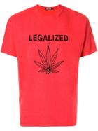 Adaptation Legalized Print T-shirt - Red