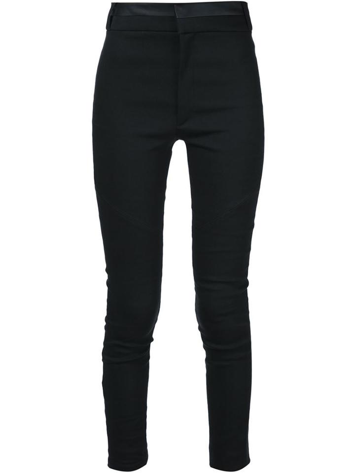 Iro 'seana' Skinny Trousers, Women's, Size: 40, Black, Cotton/spandex/elastane/viscose