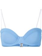 Diane Von Furstenberg - Bralette Bikini Top - Women - Polyamide/spandex/elastane - Xs, Blue, Polyamide/spandex/elastane