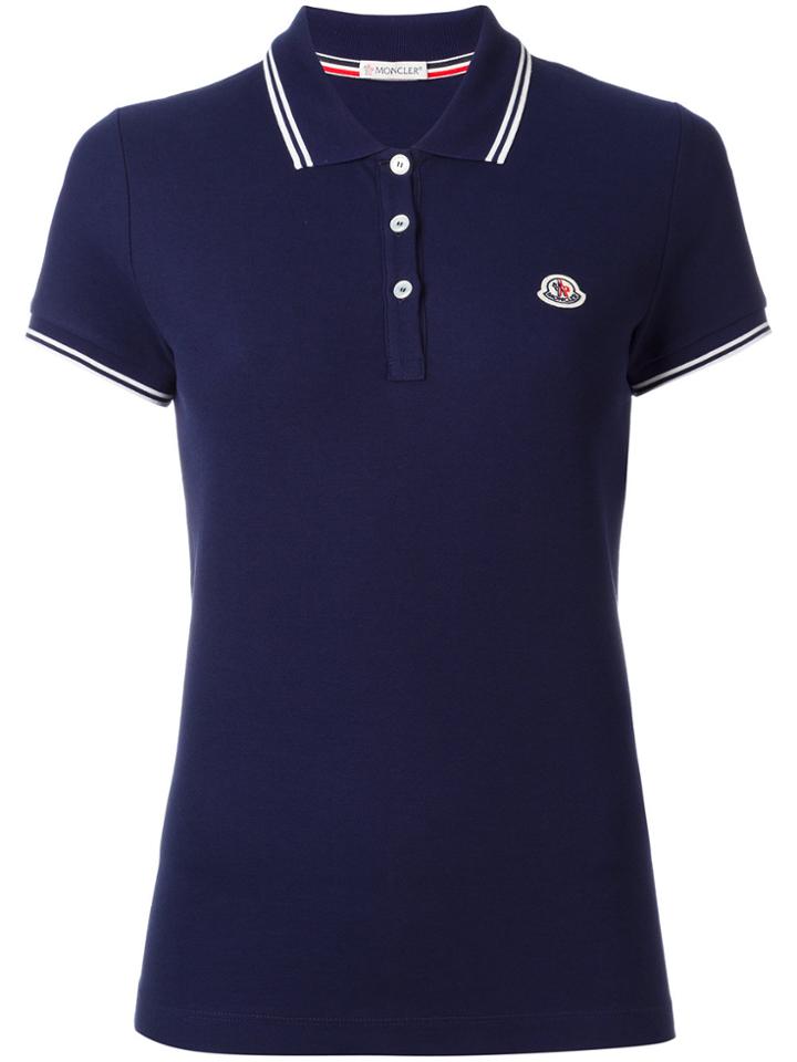 Moncler Short Sleeve Polo Shirt - Blue