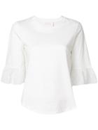 See By Chloé Ruffle Sleeved Top - White